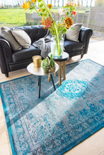 Load image into Gallery viewer, FADING WORLD COLLECTION - MEDALLION 8255 GREY TURQUOISE
